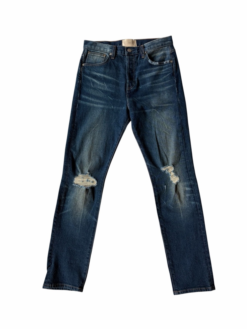 CQY Icon High Rise Slim Straight Jeans Acoustic Wash 28 NWT - Picture 2 of 13